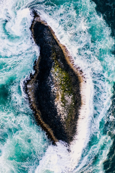 海浪鸟瞰图